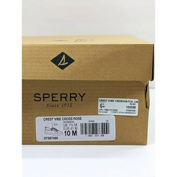 Sperry Women's Crest Vibe Baja Sneaker Cross Rose Size 10 M (MSRP $70) - Picture 9 of 9